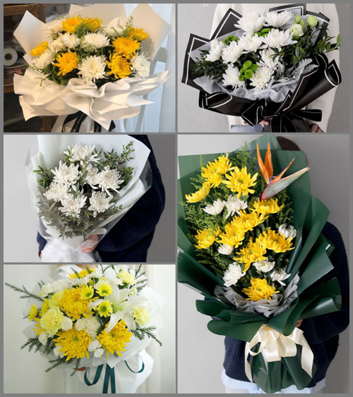 湖北武汉市新洲区三店街道南桥村白事花束代送